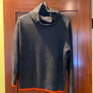 Gray turtleneck